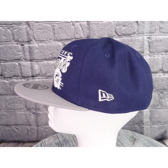 New Era Georgetown Hoyas NCAA Teamscript Snapback Hat Blue/Gray New - Picture 4 of 11